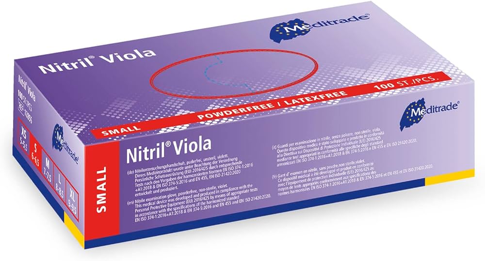 Violet Nitrile Disposable Powder & Latex Free Examination Food Garage Strong Gloves (PALLET DEAL)