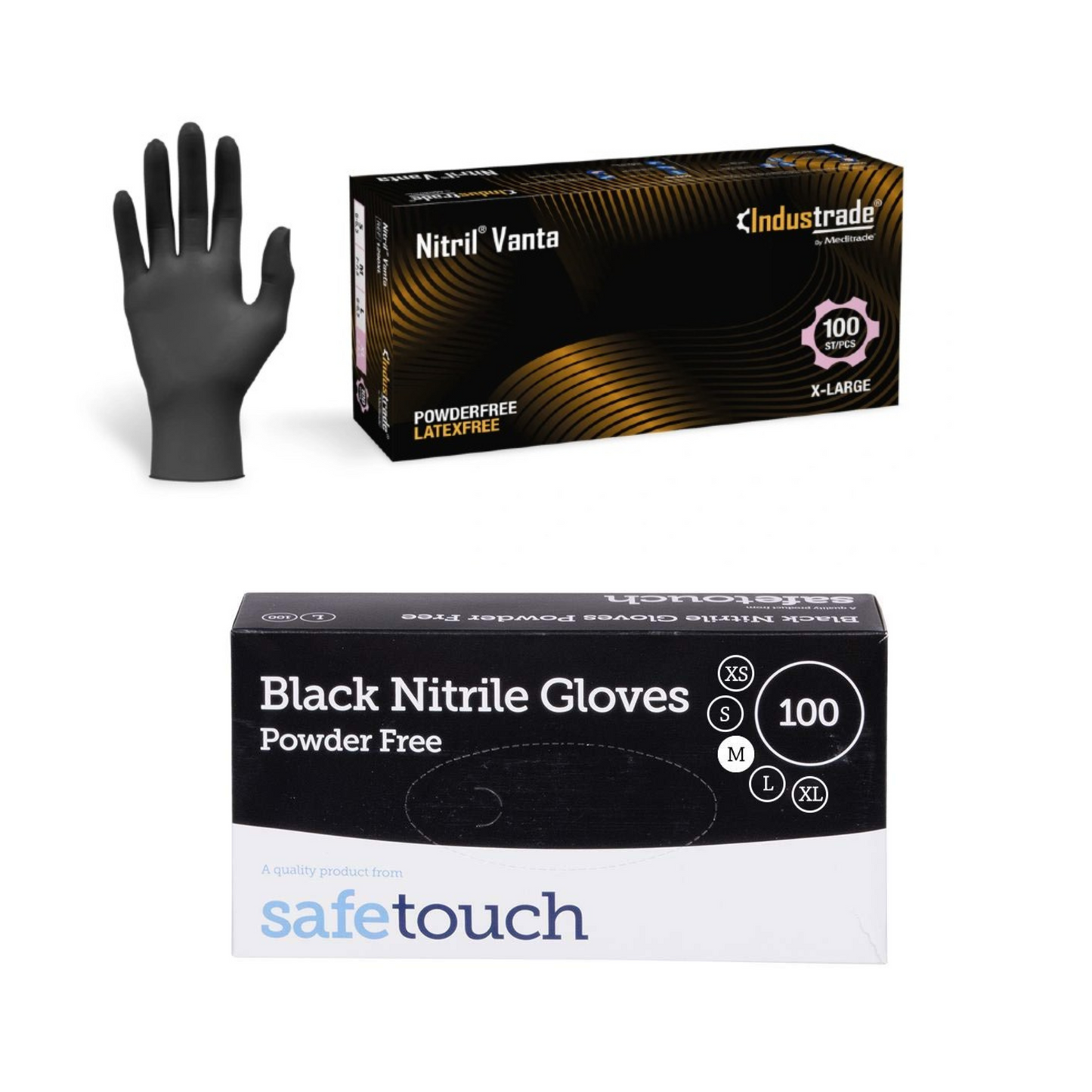 Vanta Black Strong Gloves black nitrile mix deal