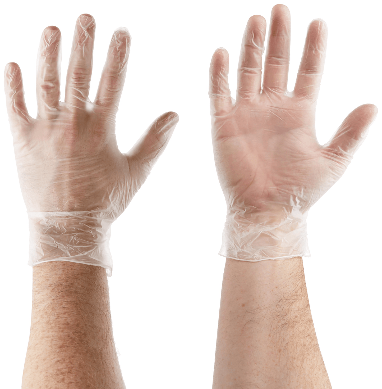 Safetouch clear vinyl gloves latex & powder free box of 100 food cleaning restaurants catering medical