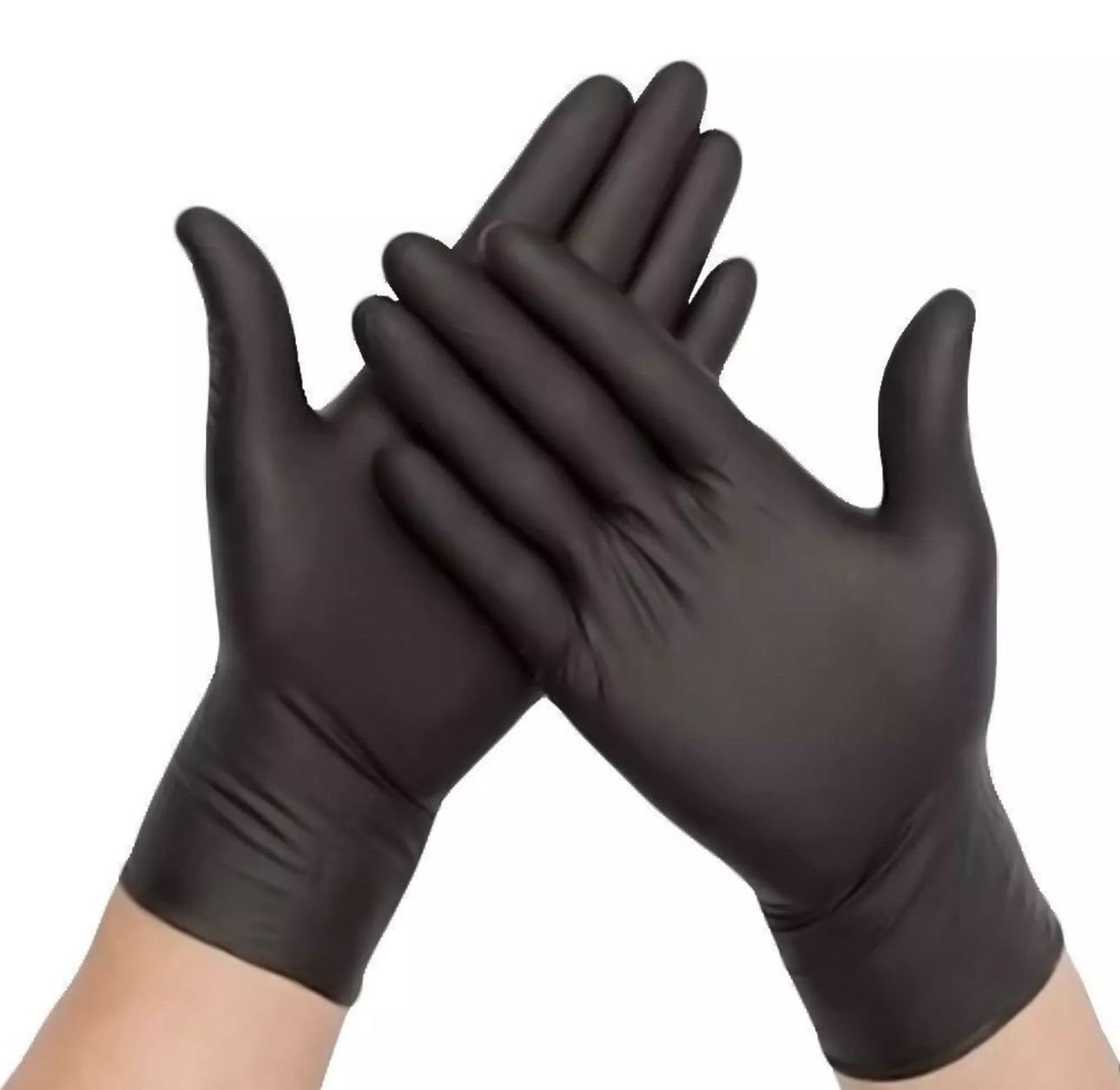 Black Disposable Heavy Nitrile Gloves Case Of 1000x AQL 1.5