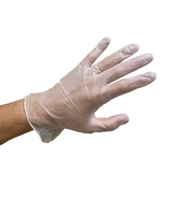 Vinyl Gloves Clear Powder-Free Disposable Box Of 100