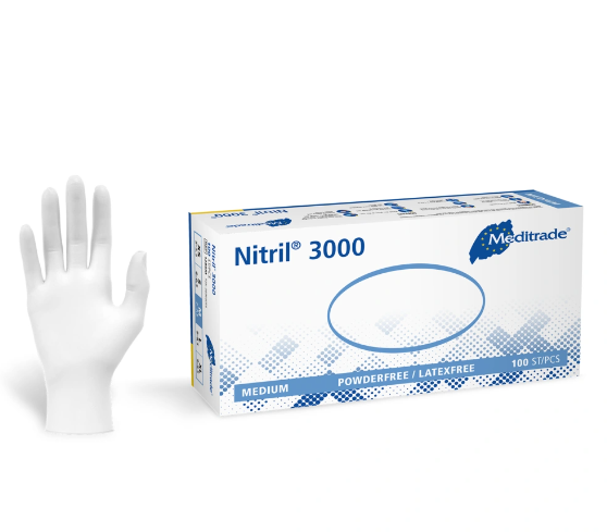 White Nitrile Disposable Powder & Latex Free Examination Gloves (PALLET DEAL)