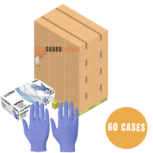 supertouch blue nitrile gloves pallet deal 60 cases