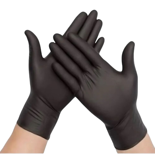 Pack Of 100 Black Nitrile Powder Free Multi Purpose Disposable Gloves, Examination Gloves, Surgical  Medical , Food , Restaurants , Catering , Salon , Barbers , Car Wash S-XL