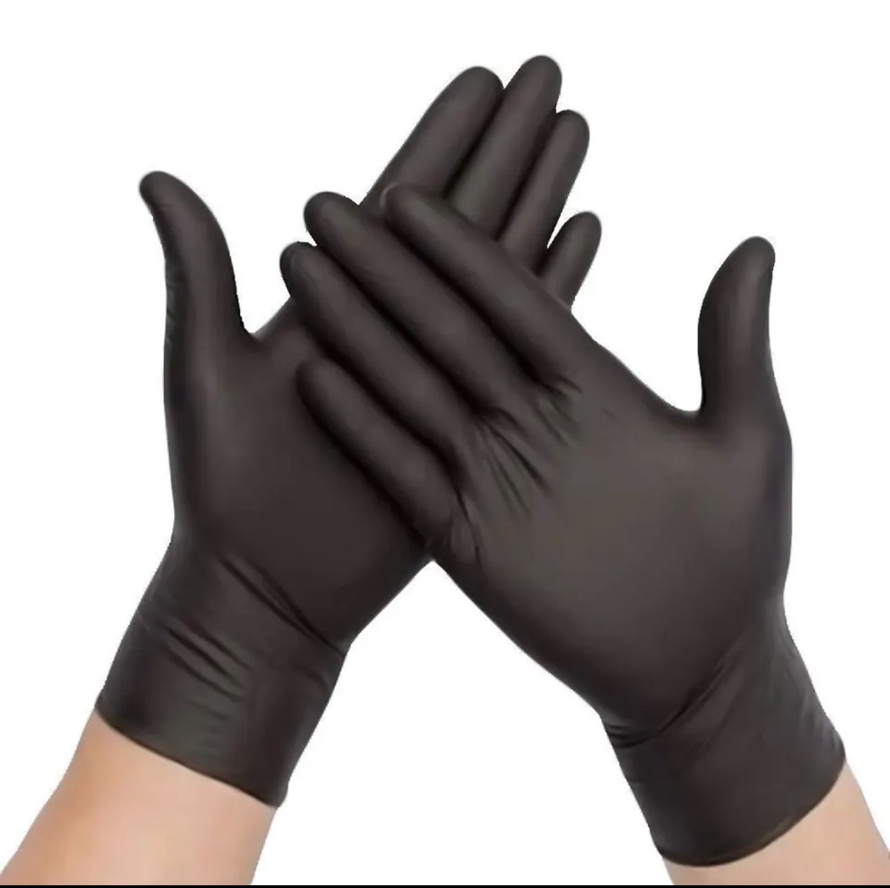 Pack Of 100 Black Nitrile Powder Free Multi Purpose Disposable Gloves, Examination Gloves, Surgical  Medical , Food , Restaurants , Catering , Salon , Barbers , Car Wash S-XL