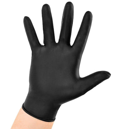 Pack Of 100 Black Nitrile Powder Free Multi Purpose Disposable Gloves, Examination Gloves, Surgical  Medical , Food , Restaurants , Catering , Salon , Barbers , Car Wash S-XL