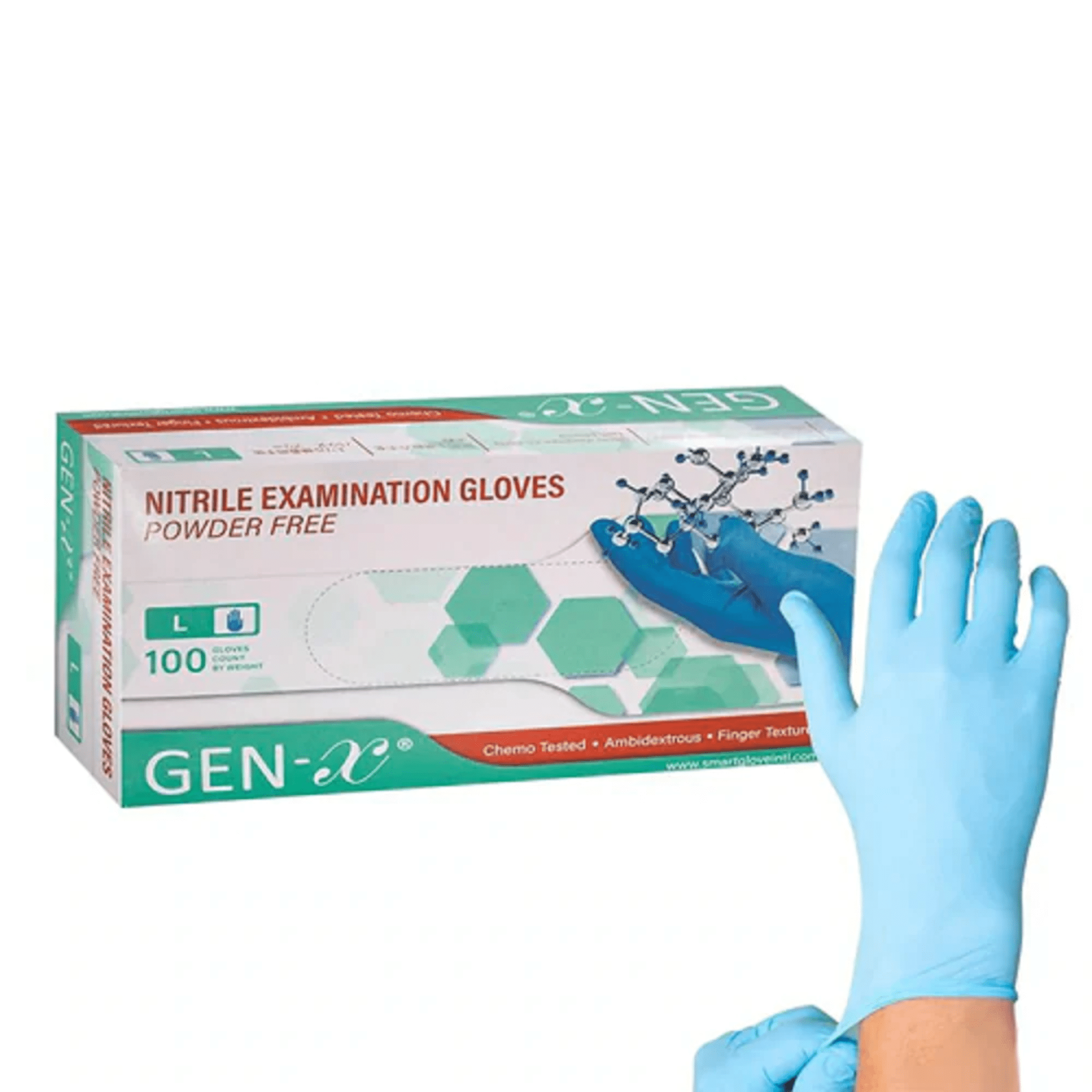 Kör4u Guanti In Nitrile Monouso - Blu, Taglia XL, 100 Pezzi - Senza Lattice, Extra Forti, Alimentari