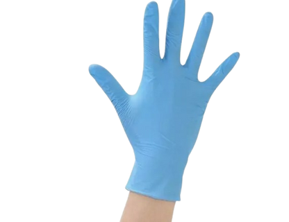 Blue Nitrile Disposable Gloves Pack of 100 Powder Free Food Safe , Medical , Dental , Surgical , Catering , Restaurant , Car Wash , Garages , Commercial Household S-XL , 